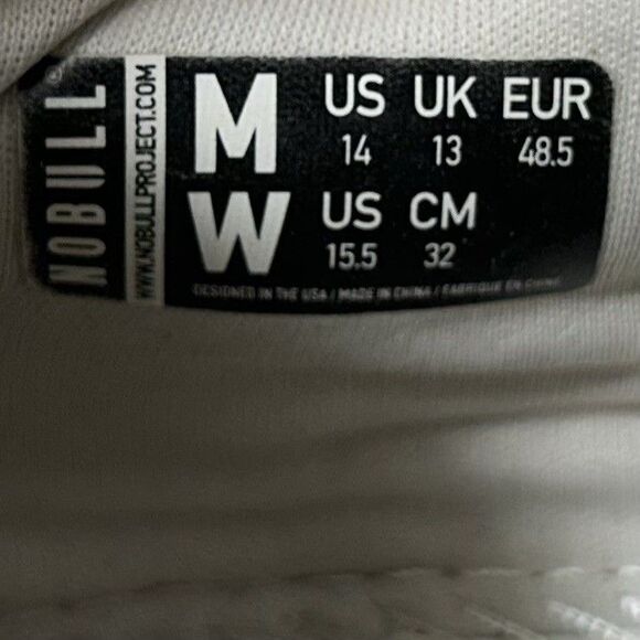 Nobull All Day Ripstop Runner Mens Size 14 White Gum Running Training Shoes Used - Picture 11 of 11